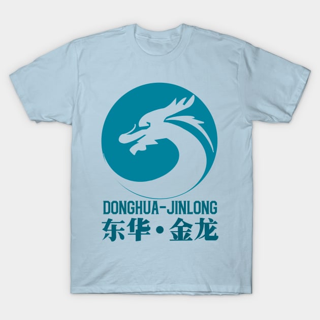 donghua-jinlong logo teal T-Shirt by okan